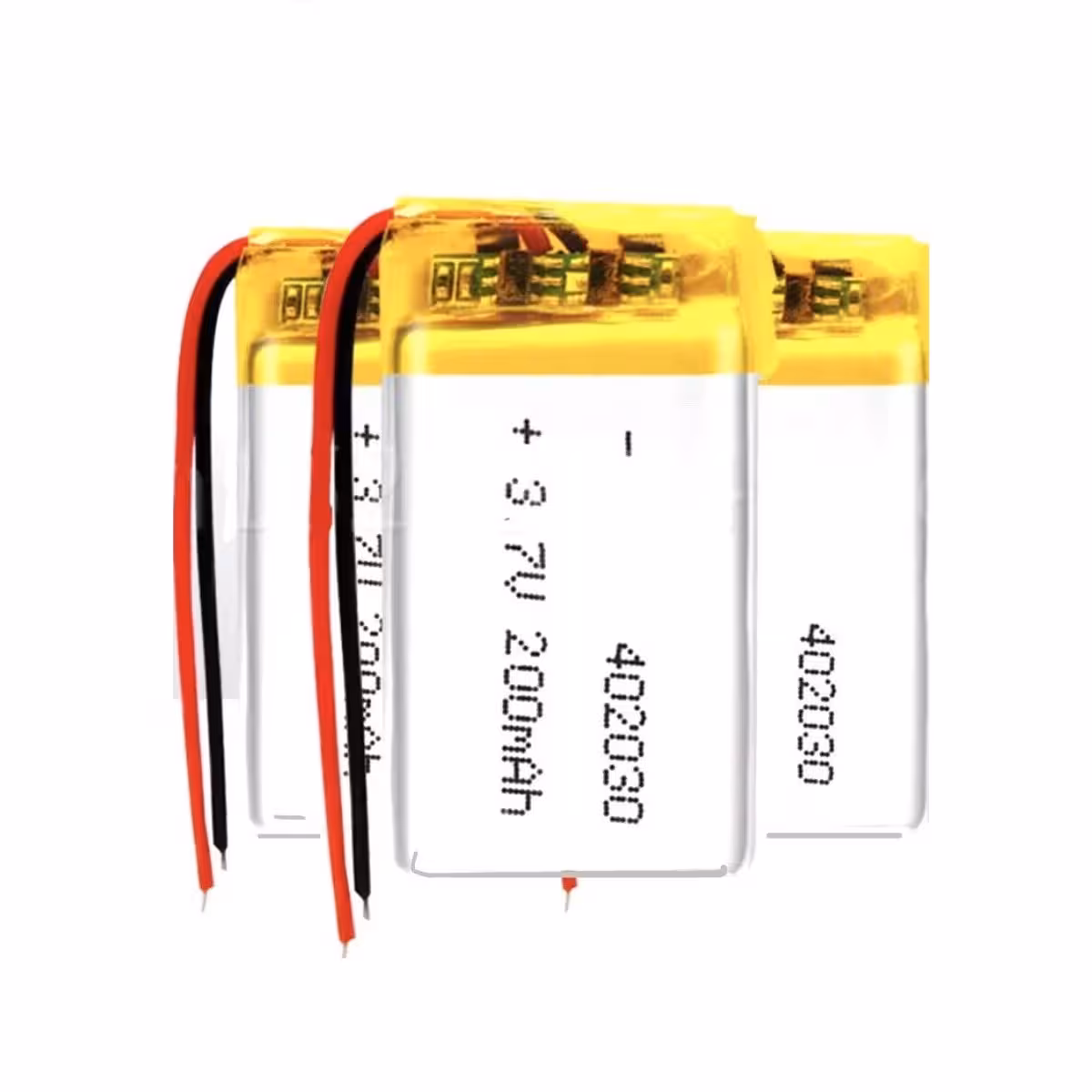 باتری لیتیوم پلیمر ظرفیت 200mAh سایز 402030