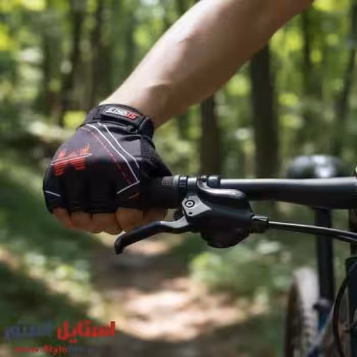 دستکش دوچرخه سواری نیمه انگشتی مدل M کد 2065