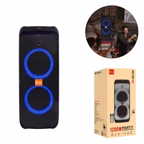 اسپیکر بلوتوث بیوا Biva Party Box 1200 توان 1200 وات رم و فلش خور