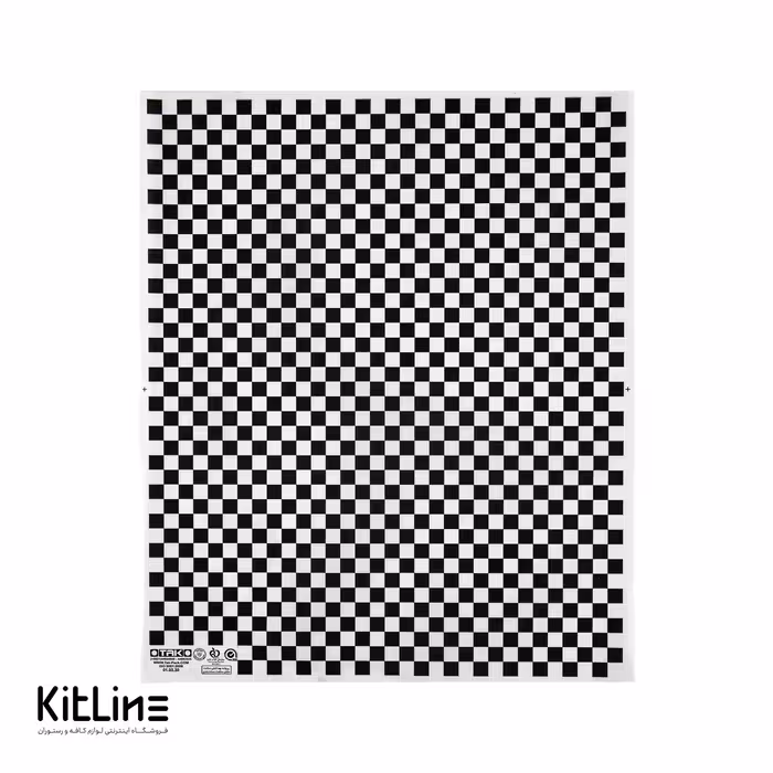 کاغذ مومی یکبار مصرف 33×40 سانتیمتری شطرنجی مشکی (کارتن 10 کیلوگرمی)