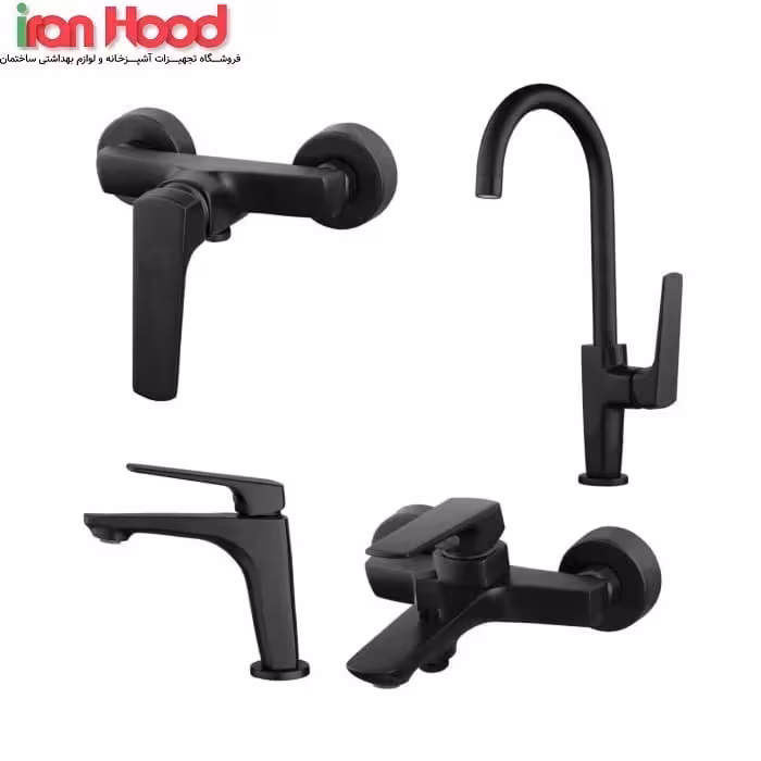 شیرآلات البرز روز مدل آلپاین مشکی (ارسال رایگان)