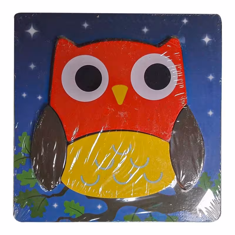 پازل چوبی طرح جغد کد 3885521