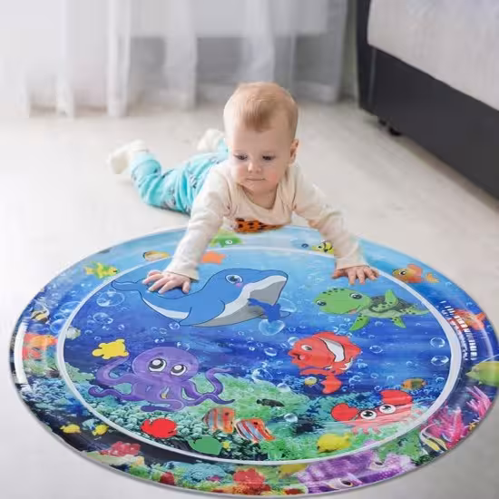 تشک آب واتر مت گرد طرح حیوانات دریایی