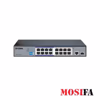 سوئیچ 16 پورت دی لینک DES-F1016P-E