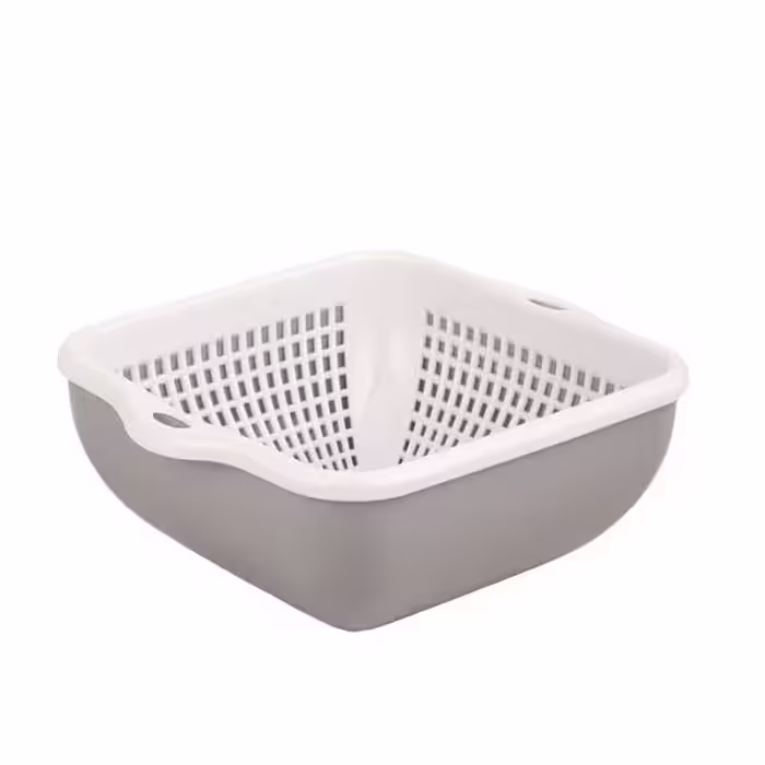 ست کاسه و آبکش چهارگوش سایز 3  کد 576