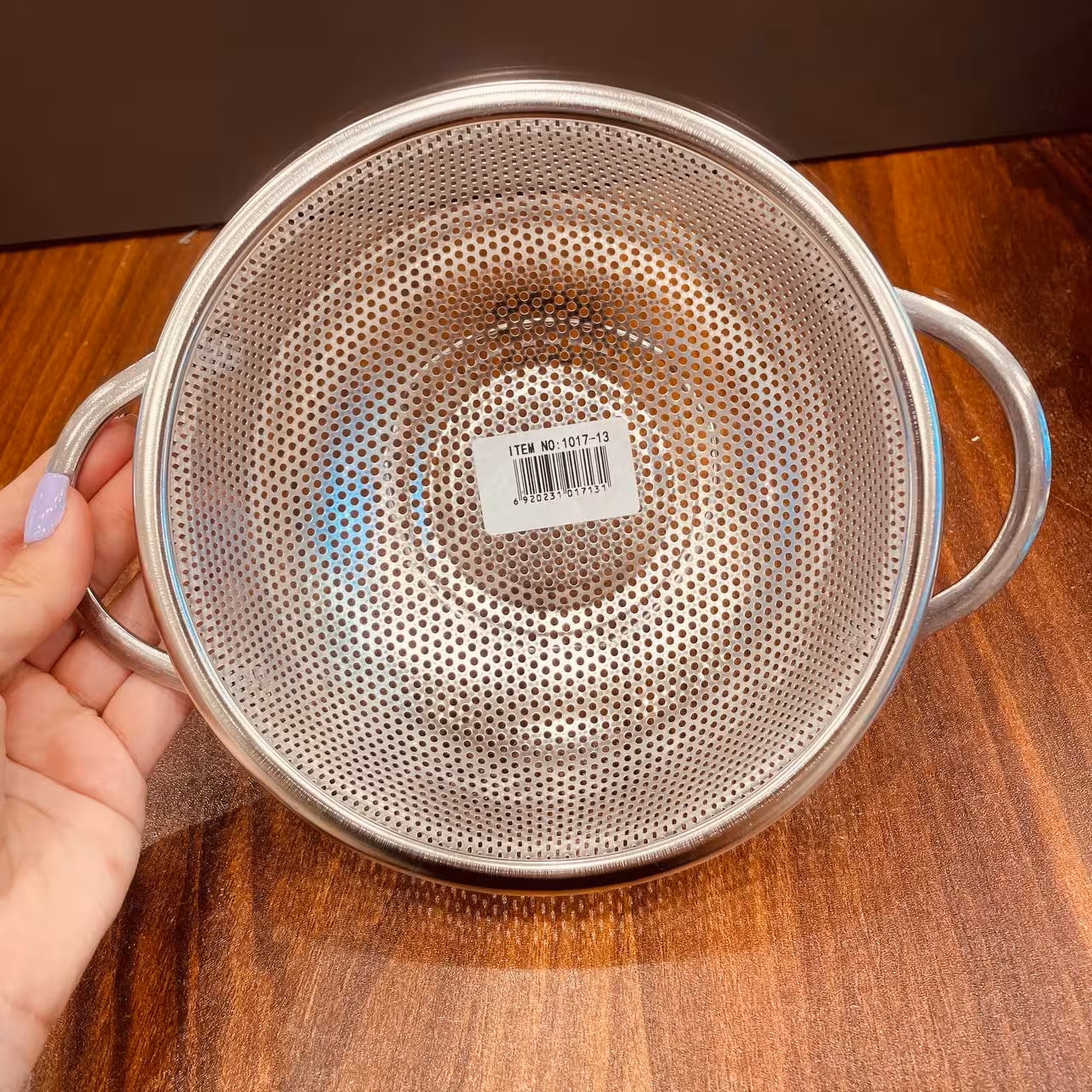 سبد استیل پانچ دسته دار گرد 16.5cm -1017-13