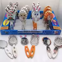 برس و آینه دسته دار طرح کارتونی (استندی)