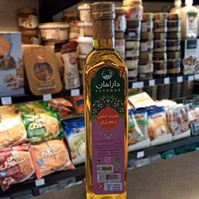 شربت زعفران 500 سی سی دارامان
