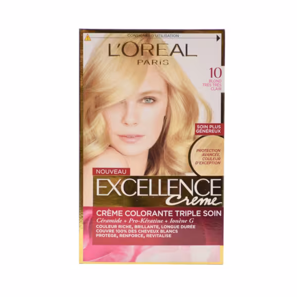کیت رنگ مو لورال مدل Excellence شماره 10