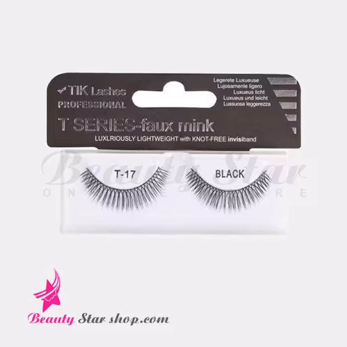 مژه مصنوعی تمرینی با الیاف طبیعی تیک مدل T17