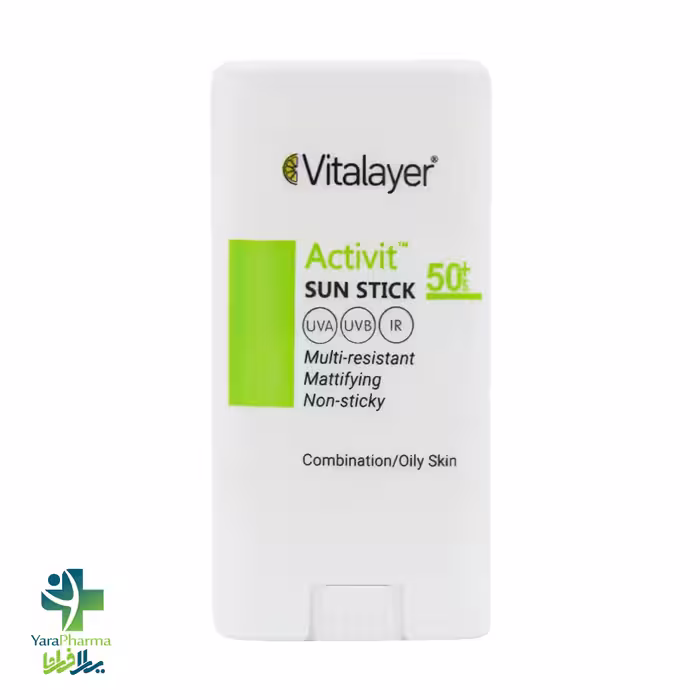 ضد آفتاب استیکی اکتیویت SPF50 ویتالیر 15 گرم