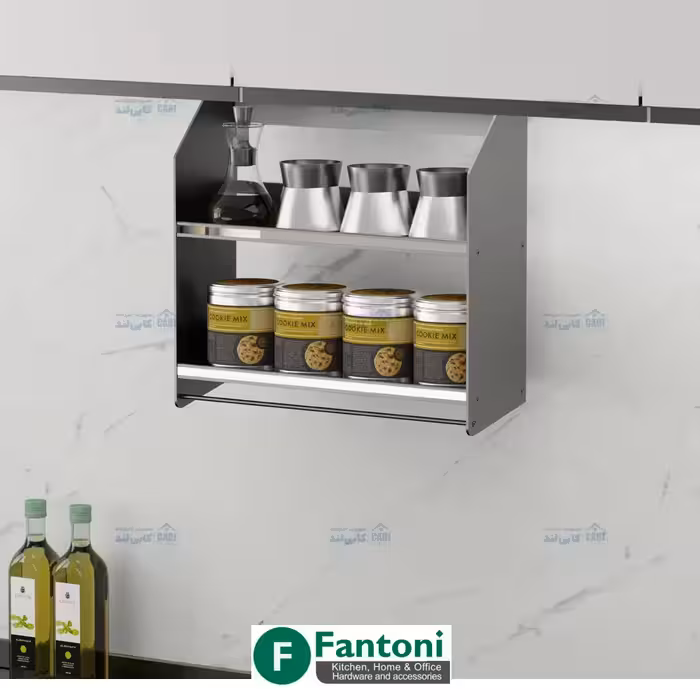 رک بین کابینتی جای ادویه با عرض 450mm فانتونی G101