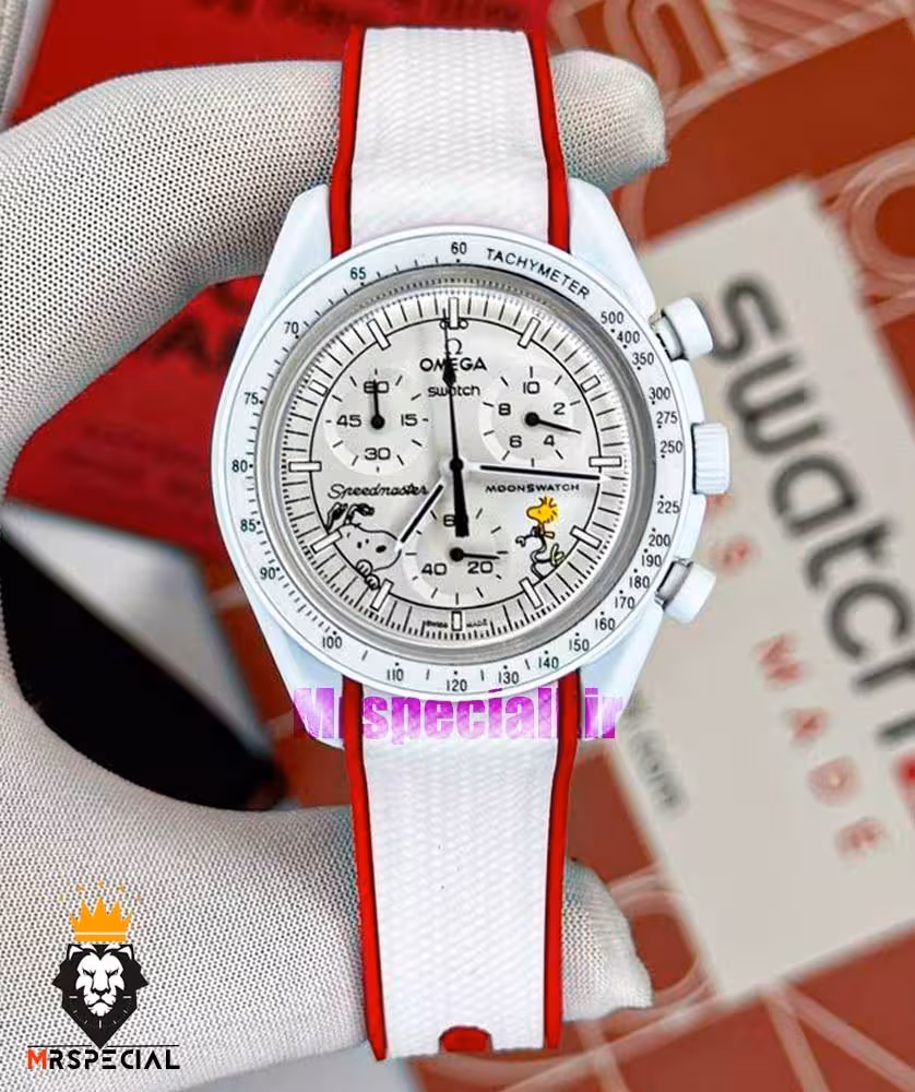 ساعت امگا سواچ مدل اسنوپی OmegaSwatch Moonphase snoopy 021023