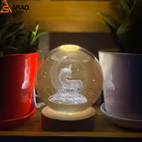 گوی کریستال سه بعدی طرح یونیکورن