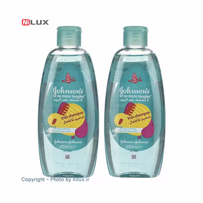 شامپو کودک جانسون مدل No More Tangles حجم 200 میلی لیتر بسته 2 عددی