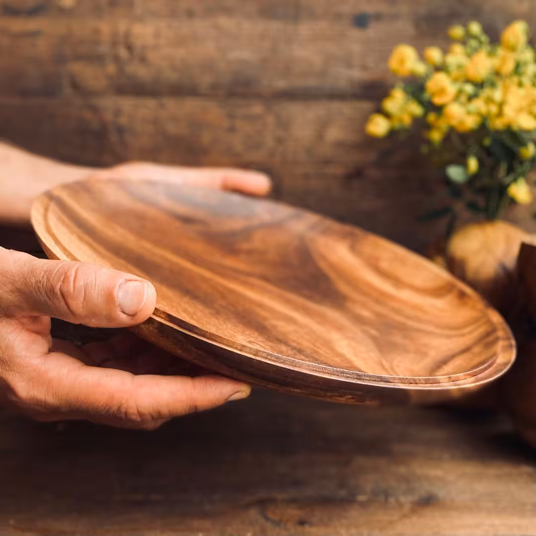 ظرف چوبی پذیرایی کد 010098