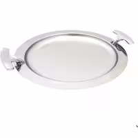 سینی دایره دسته نقره ای Diamond ریور کد 1416