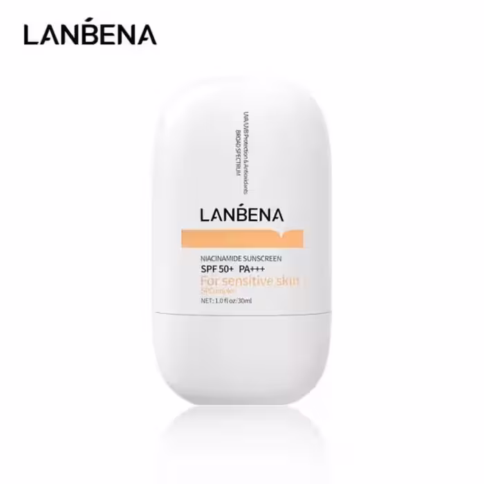 کرم ضد آفتاب نیاسینامید لانبنا    Lanbena Niacinamide Sunscreen SPF 50  PA وارداتی