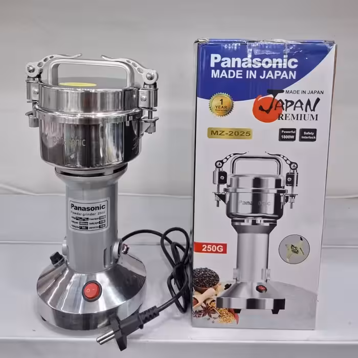 آسیاب صنعتی پاناسونیک  حکاکی بدنه 250گرمی 1800وات موتور سنگین 6 تیغه