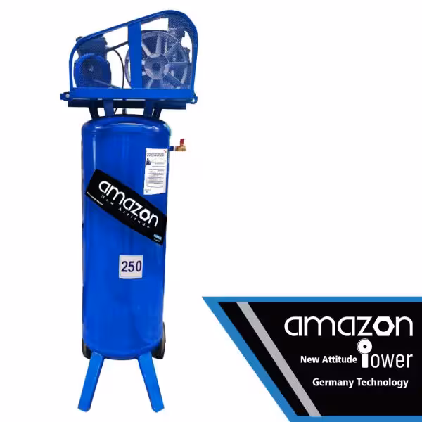 کمپرسور باد 250 لیتری ایستاده آمازون مدل AC-250