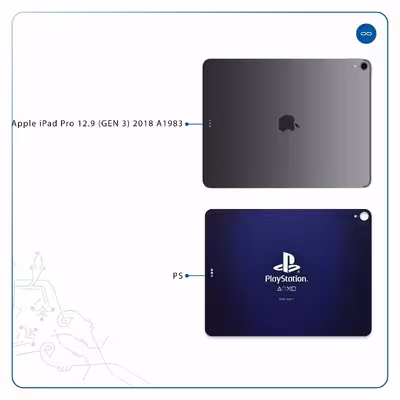 برچسب پوششی ماهوت مدل PS مناسب برای تبلت اپل iPad Pro 12.9 (GEN 3) 2018 A1983