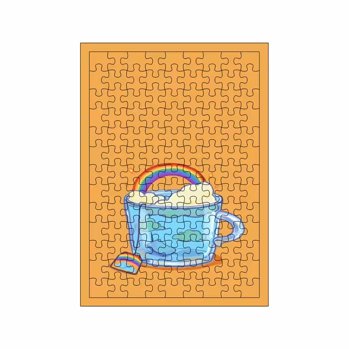 پازل 117 تکه مدل رنگین کمان کد 439