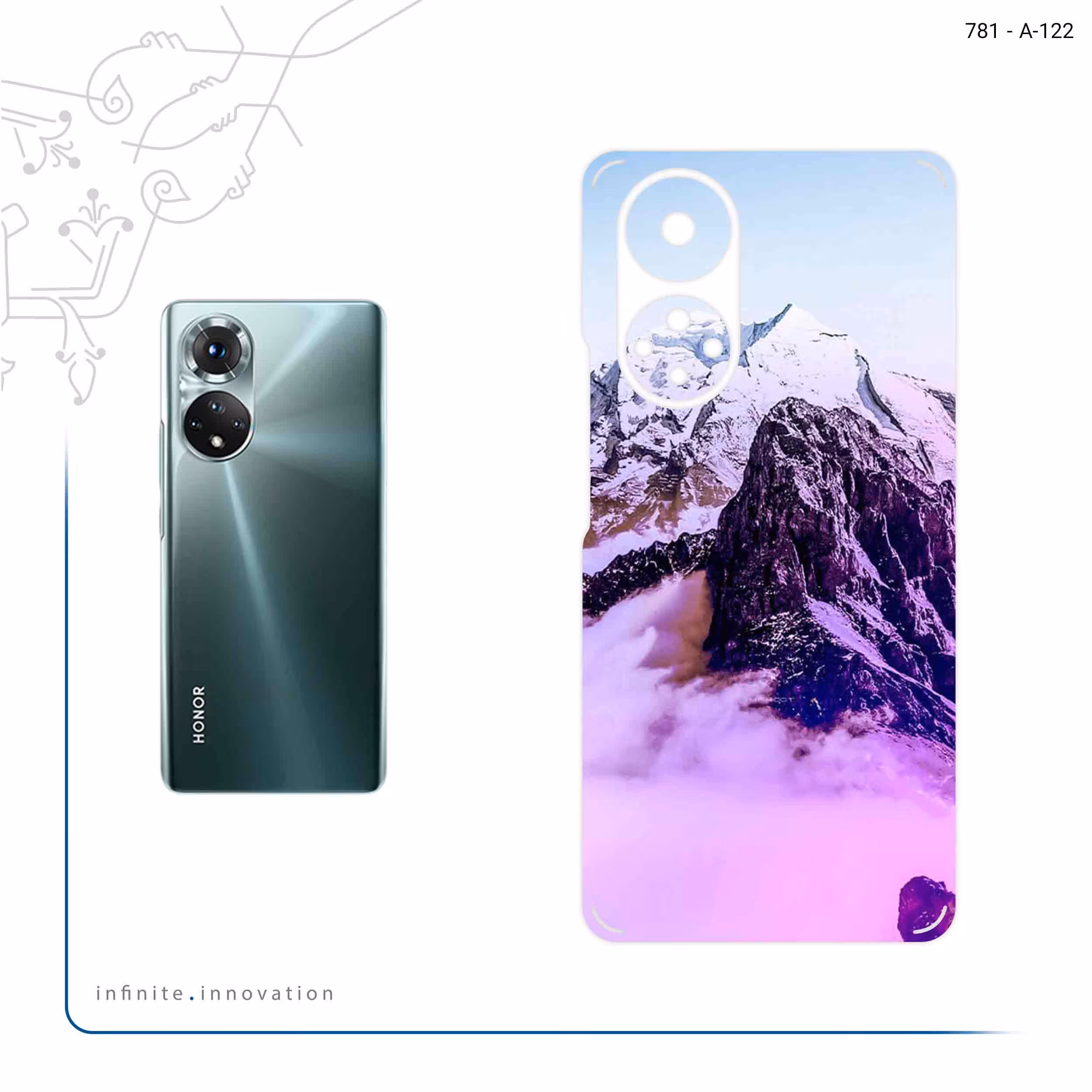 برچسب پوششی ماهوت مدل Mountaintop مناسب برای گوشی موبایل آنر 50