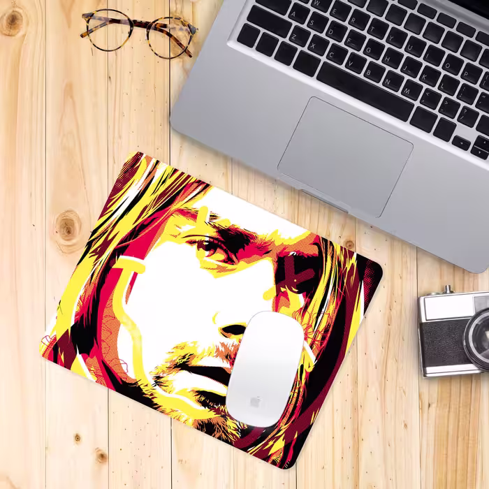 ماوس پد طرح کرت کوبین مدل X483