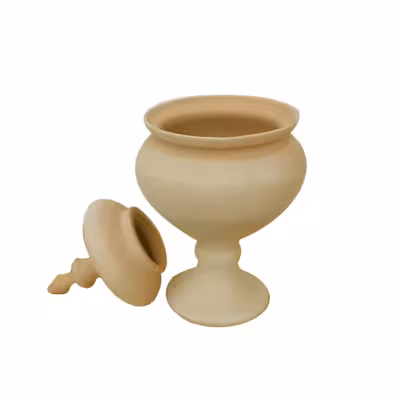 شکلات خوری سفالی مدل پایه دار کد z12