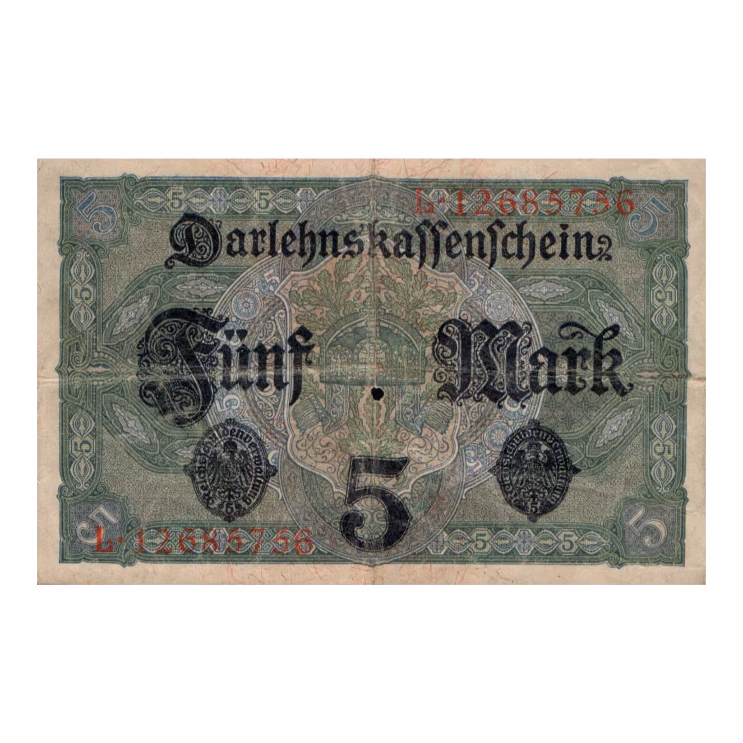 اسکناس تزئینی طرح  کشور آلمان مدل 5 مارک