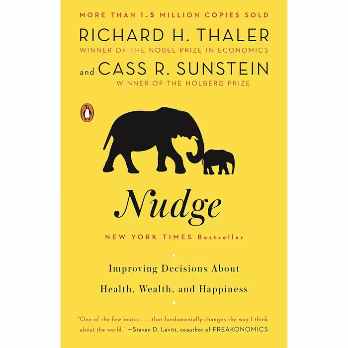 کتاب Nudge اثر Richard H. Thaler and Cass R. Sunstein انتشارات پنگوئین