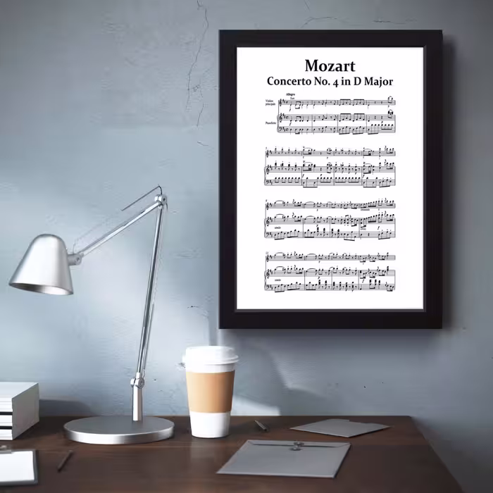 تابلو مدل Mozart سمفونی موزارت کدS2914-b