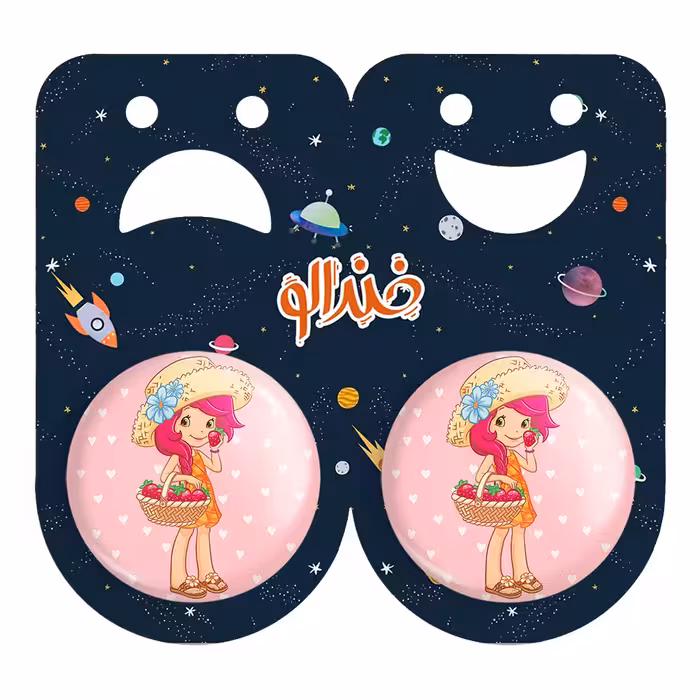 پیکسل خندالو مدل دختر توت فرنگی کد 1620 به همراه مگنت