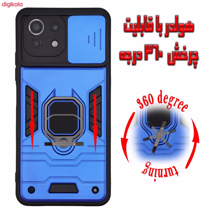 کاور آیرون من مدل BATMAN III مناسب برای گوشی موبایل شیائومی Redmi Mi 11 Lite همراه با قلم لمسی