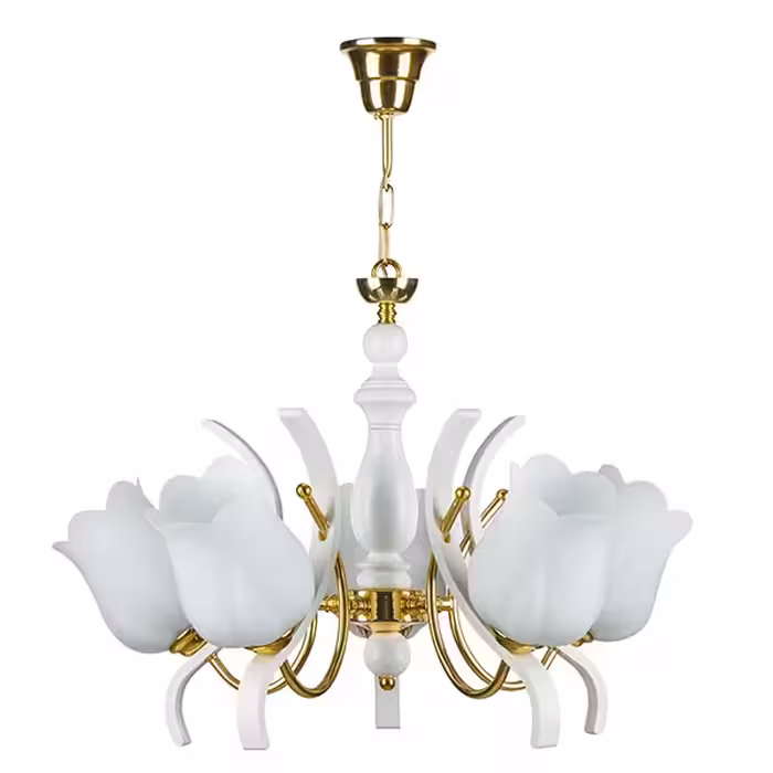 لوستر و چراغ دیواری چشمه نور کد A808/5-1-Pro مجموعه دو عددی