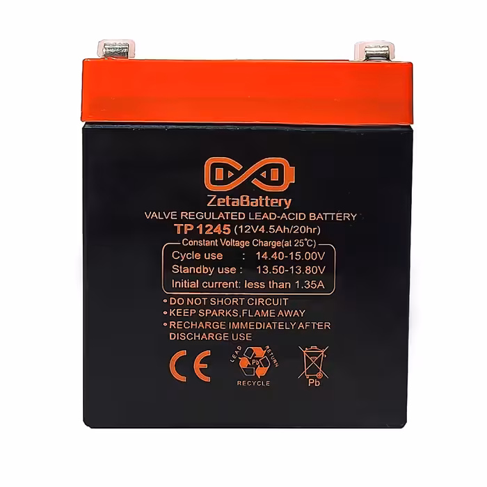   باتری یو پی اس 12 ولت 4.5 آمپر ساعت زتاباتری مدل TP1245 