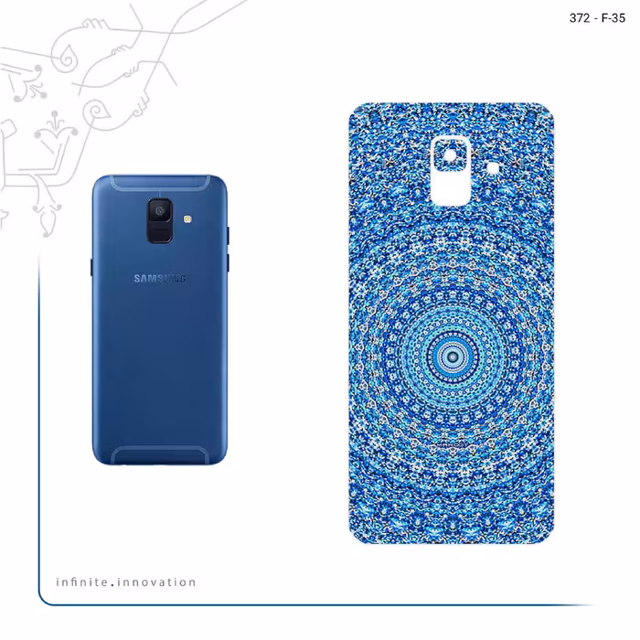 برچسب پوششی ماهوت مدل Mandala Design 1 مناسب برای گوشی موبایل سامسونگ Galaxy A6 2018