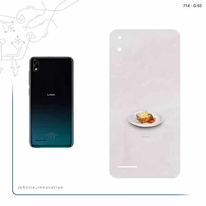 برچسب پوششی ماهوت مدل Lasagne مناسب برای گوشی موبایل لاوا Z51