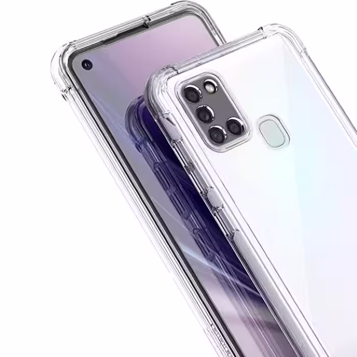 کاور مدل ژله ای مناسب برای گوشی موبایل سامسونگ Galaxy A21s به همراه محافظ لنز دوربین
