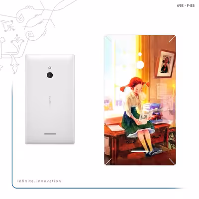 برچسب پوششی ماهوت مدل Watashi No Ashinaga Ojisan مناسب برای گوشی موبایل نوکیا XL