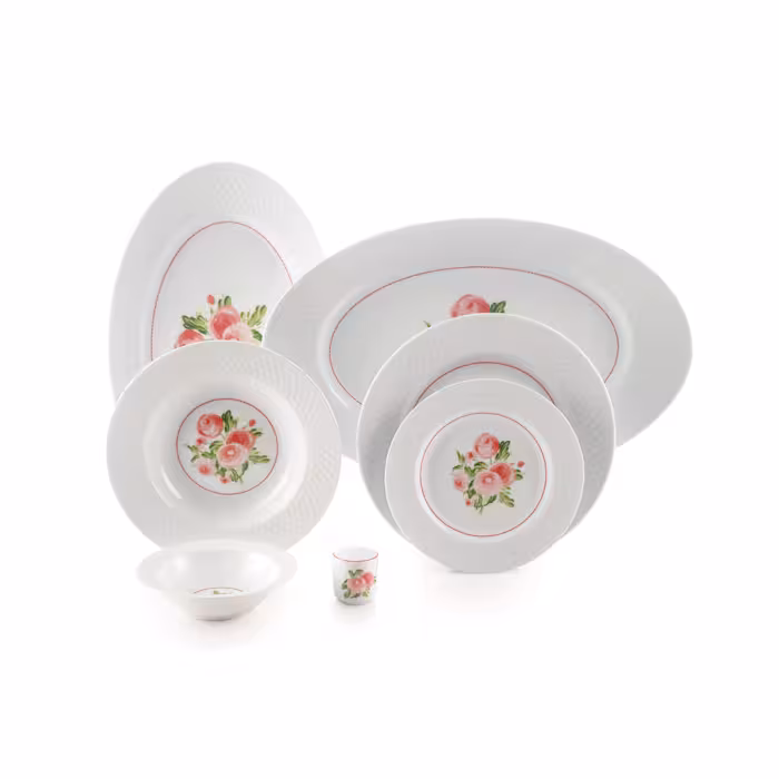 سرویس 28 پارچه 6 نفره طرح رزمونت