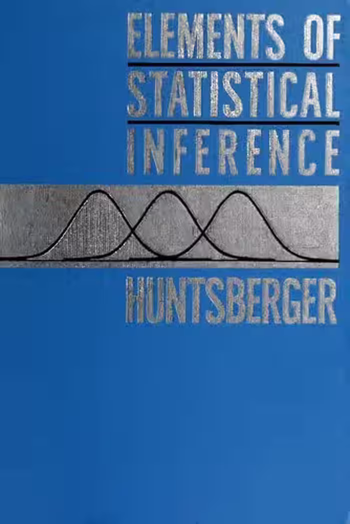 خرید و دانلود نسخه کامل کتاب Elements of Statistical Inference