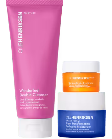 پک مراقبت پوست اوله هنریکسن مدل 3Makeup Wonders شامل کلینزر، کرم مرطوب کننده و کرم دورچشم