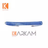 شلنگ فنری 15 متری آبی تایوانی 8در5 میلیمتر توسن