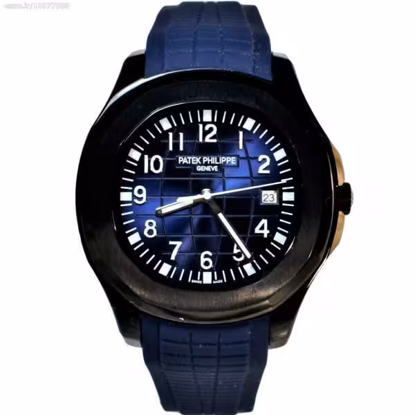 PATEK PHILIPPE اتوماتیک گوکی ژاپن پتک فیلیپ اتوماتیک کوکی موتور با کیفیت ** سرمه ای ** درب موتور قلب باز شیشه ای