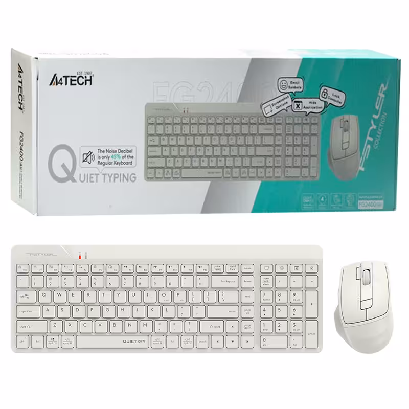 ست کیبورد و ماوس بی سیم ای فورتک مدل FG2400 Air2