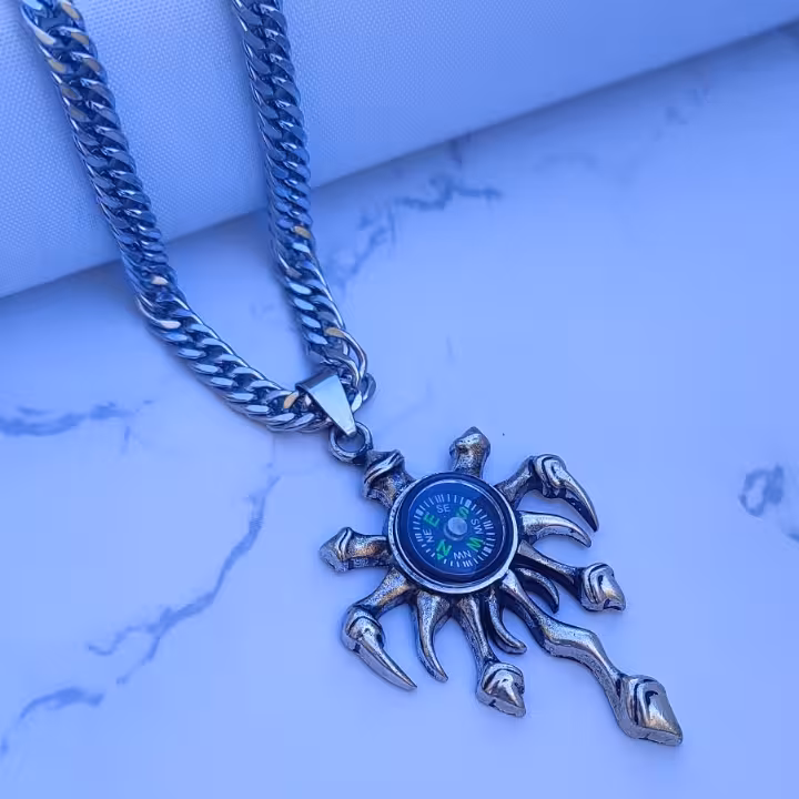 پلاک ورشو اسپرت همراه زنجیر 5 میل