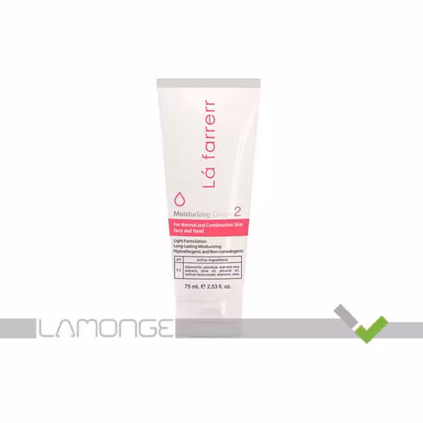 کرم مرطوب کننده و آبرسان لافارر مناسب پوست معمولی و مختلط شماره 2 حجم 75 میلی لیتر