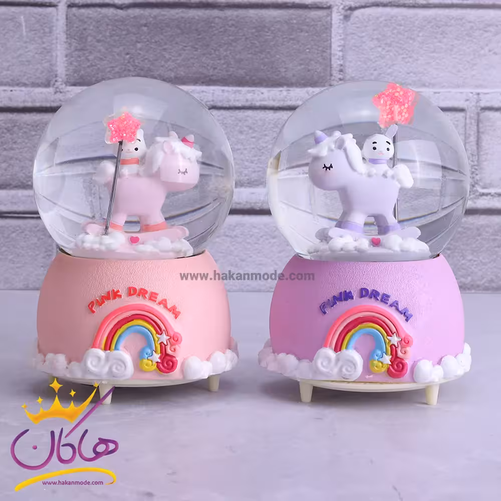 گوی موزیکال کوکی اسب تک شاخ | کد 64