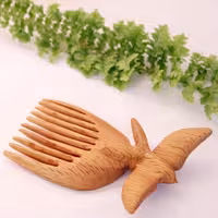 شانه دستساز چوبی طرح پرستو کد 102511